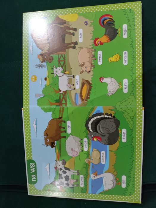 Książka wielką księga przyrody słowniczek obrazkowy