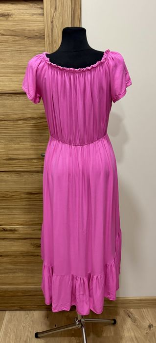 Rozowa sukienka hiszpanka