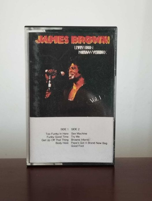 James Brown "Live In New York - Vol. 1" Cassete