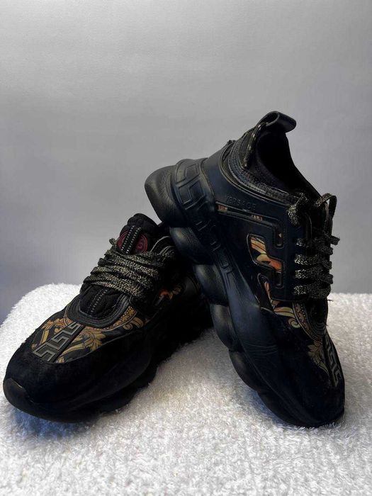 Кросівки Versace chain collection Эксклюзив Кожа, 39-40 уст 26 унісекс