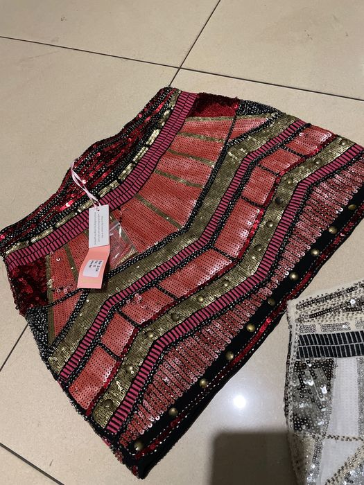 2 spódniczki cekinowe nowe xs/s