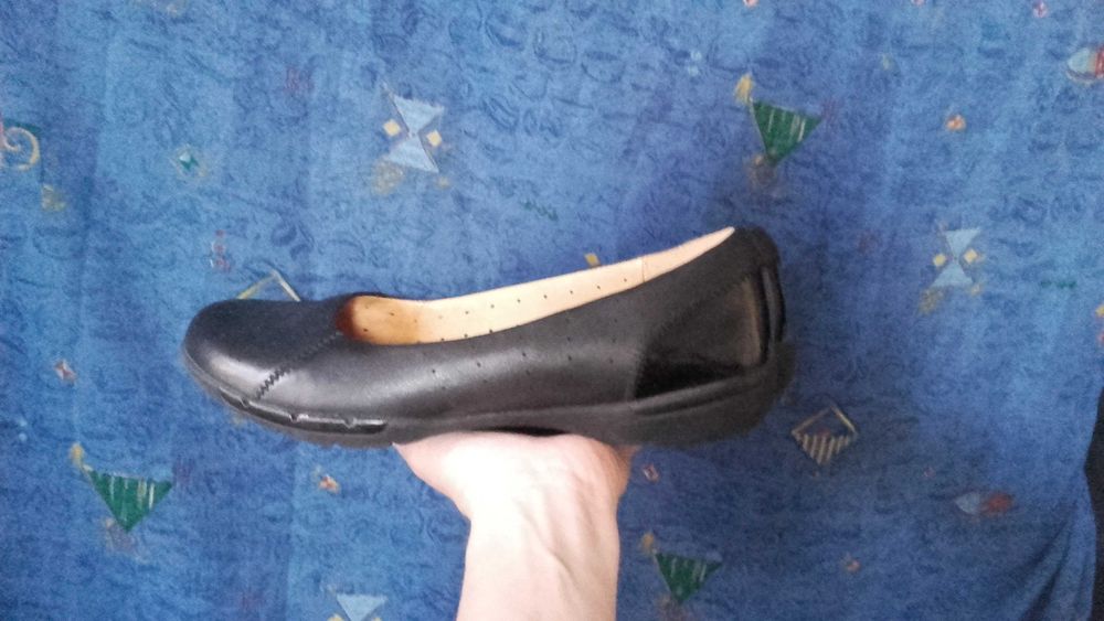 Baleriny skórzane Clarks