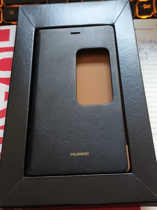 Capa flip Agenda original Huawei P8 Preto