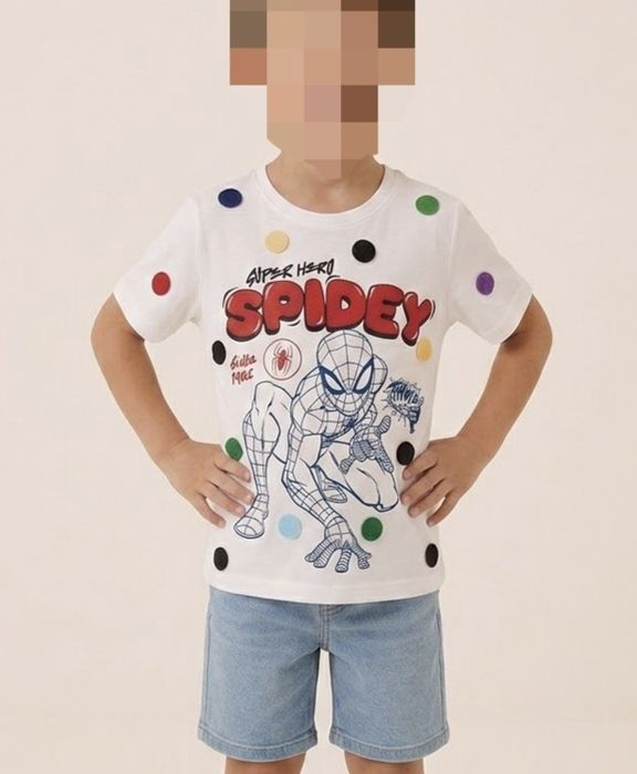 Nowa koszulka Spiderman 110 dzień kropki