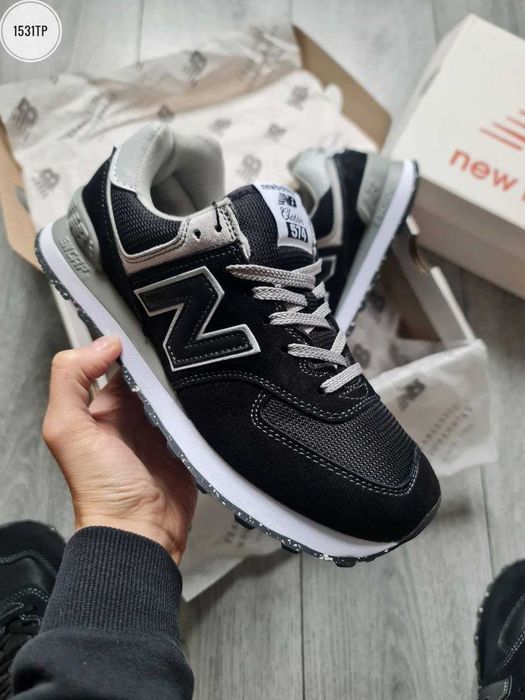 АКЦІЯ! Кросівки New Balance 574 Black/White  41 - 45
