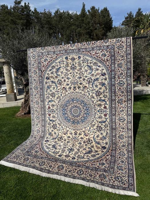 Dywan perski r. tkany kaszmirowy + jedwab Iran Nain 300x210 gal 27 tyś