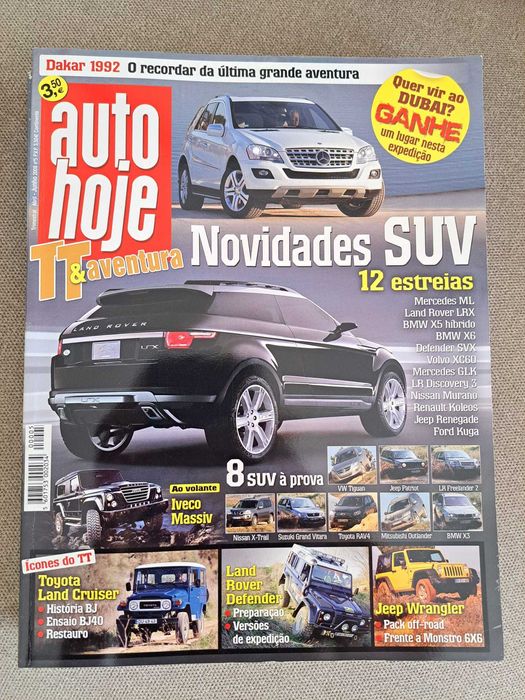 Lote primeiros números Revista AutoHoje TT