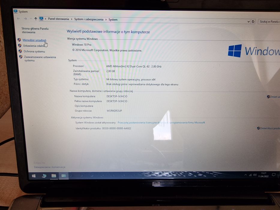 Laptop HP DV5-1100. Win 10. Ładowarka. Torba.