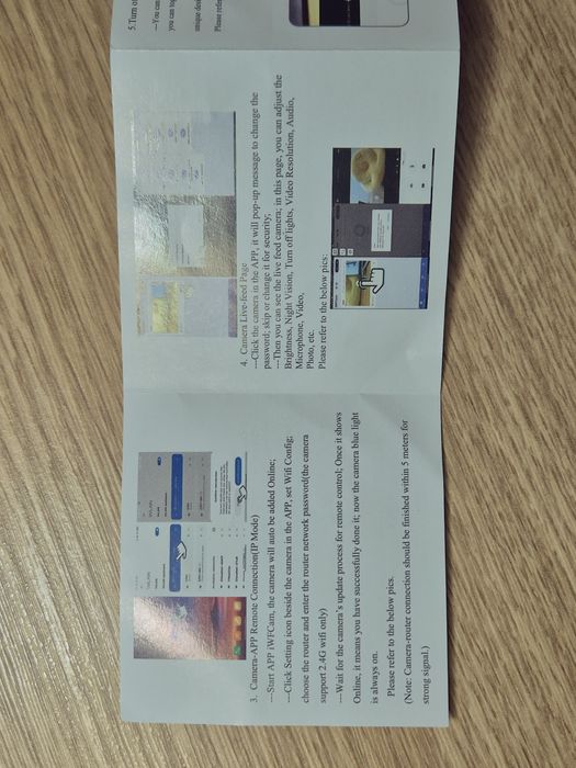 Camera escondida botão wifi