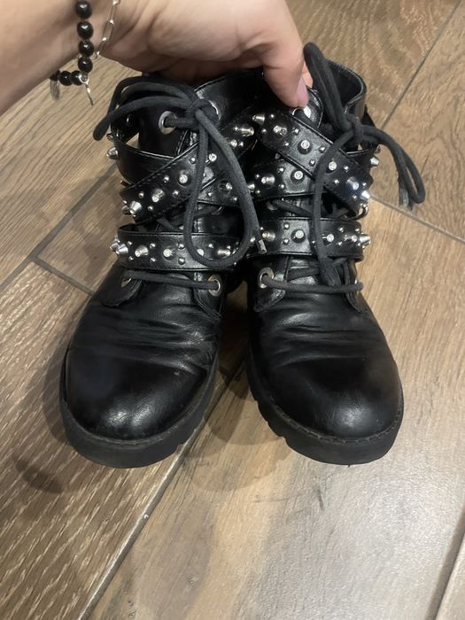 Botki kozaczki ZARA 33 kozaki buty jesienne zimowe czarne