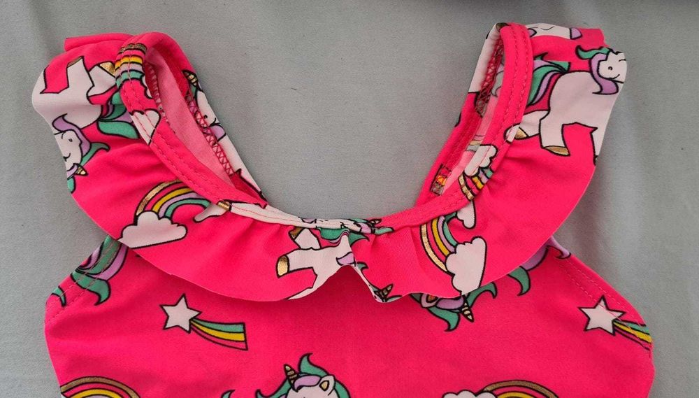 Fato de banho Unicórnios para bebé menina