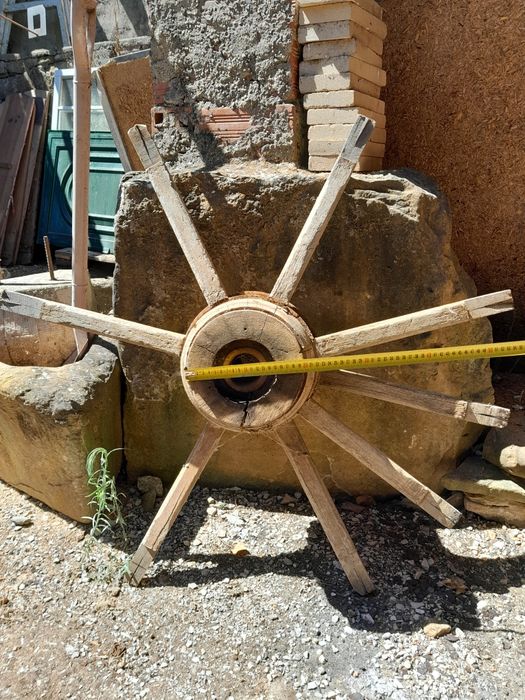 Roda carroça incompleta