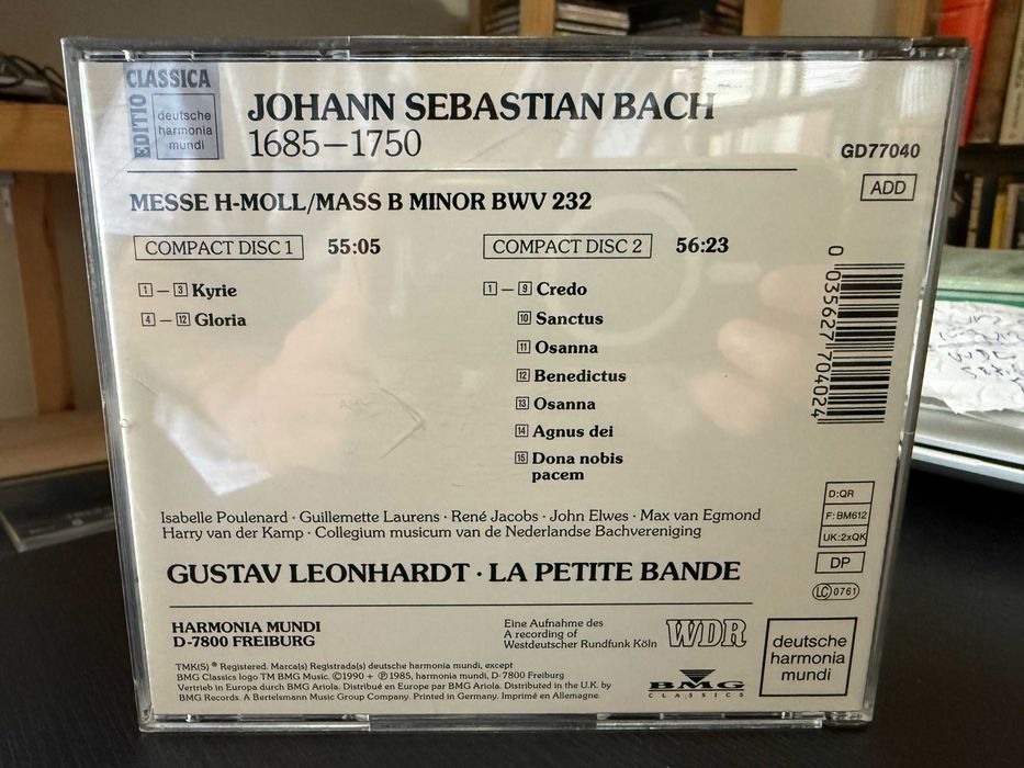 Bach – Mass B Minor BWV 232 – La Petite Bande, Gustav Leonhardt