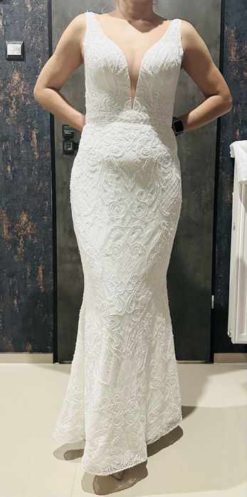 Suknia ślubna typu syrenka