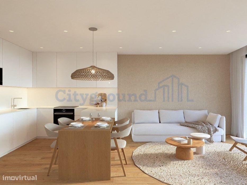 Apartamento T2 com garagem no centro da cidade