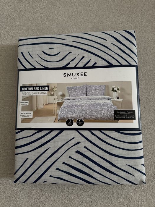 Pościel bawełniana Smukke 160 x 200 nowa