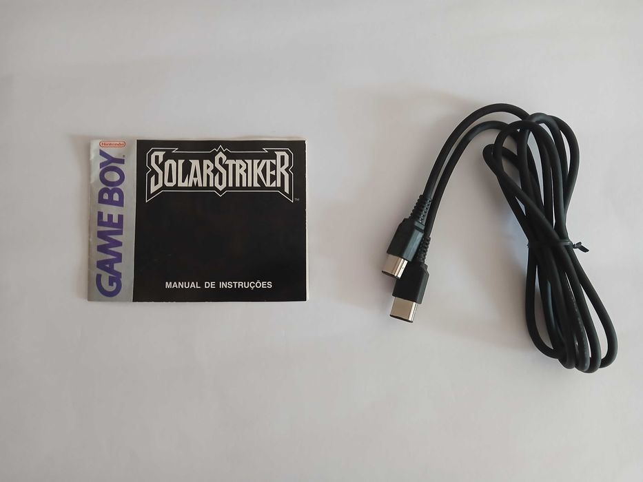 1990s Nintendo Manual Original SolarStriker "Chaves Feist Lda" e Cabo DMG.04