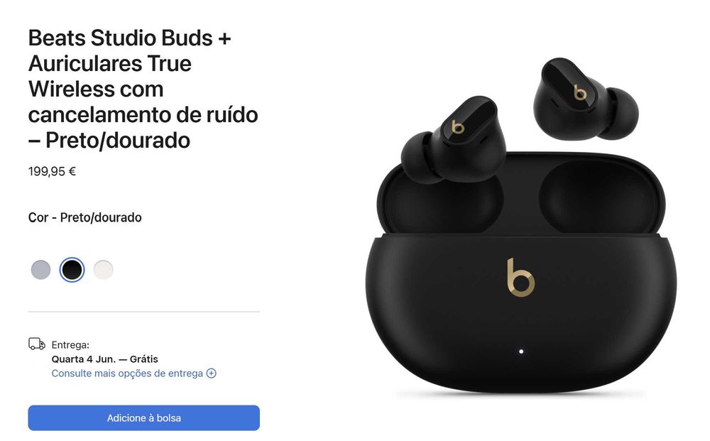 Auriculares Beats Studio Buds + (preto)