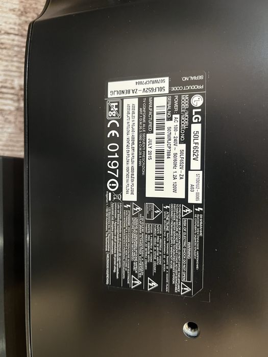 Full Hd SMART телевізор LED  50"  LG 50LF652V з Т2