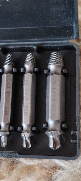 wykrętarki do śrub urwanych 6 elementów