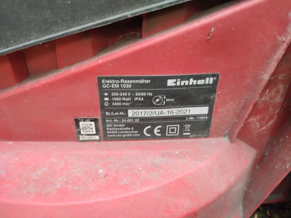 Газонокосилка электрическая Einhell GC-EM 1030 для умелых рук.