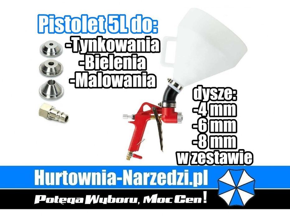 Pistolet 5L z przegubem do sufitów i scian Do Tynkowania Bielenia Malowania pistolet do malowania pistolet do tynkowania pistolet do malowania wapnem