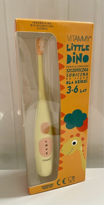 Szczoteczka soniczna dla dzieci  4-6 + Vitammy Little Dino