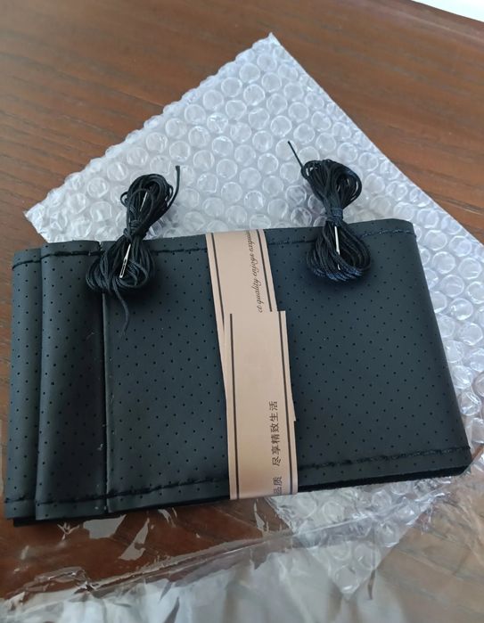 Натуральний шкіряний чохол на кермо