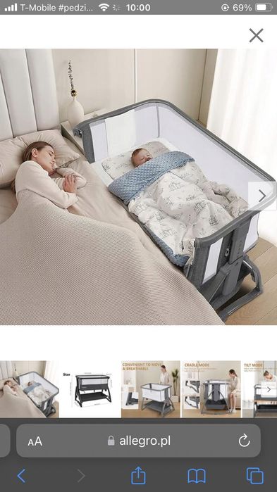 Łóżeczko dostawne Lionelo Theo