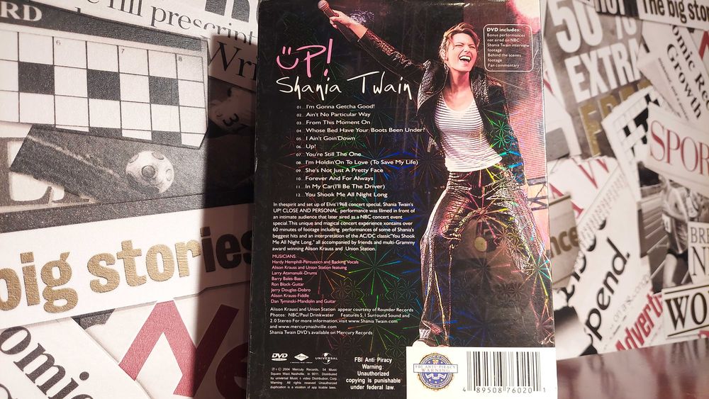 Shania Twain - Up! Close & Personal Live Koncert na DVD