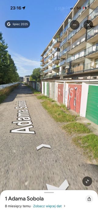 Garaz murowany prąd kanał Kielce ul. Zagnańska