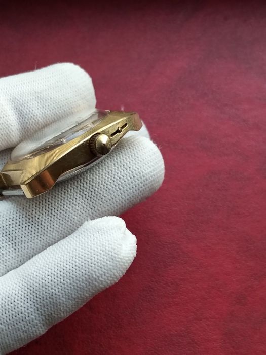 Подарочные мужские часы SLAVA made in USSR Gold plated au10
