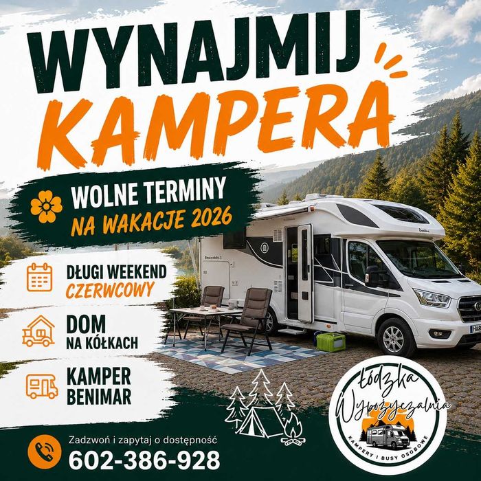 Wynajem Kampera Benimar | Łódź