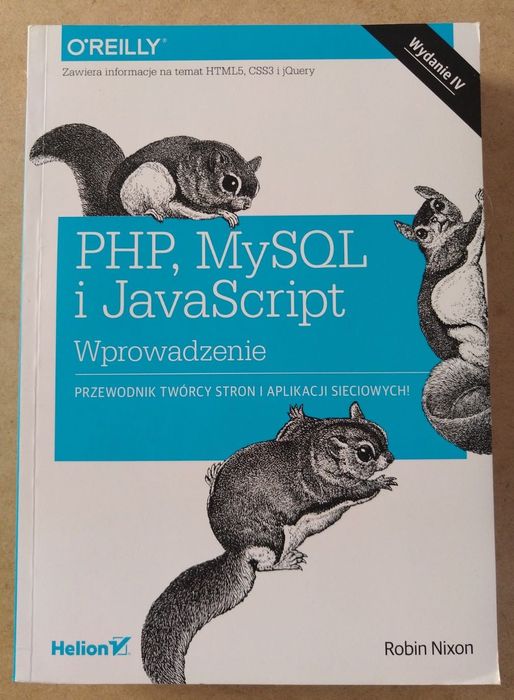 PHP MySQL i JavaScript Wprowadzenie - Robin Nixon - stan idealny