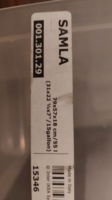 Caixas Ikea Samla com tampas
