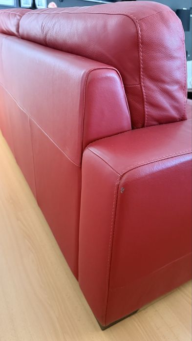 Conjunto de 2 sofás de pele Chateaux D’ax