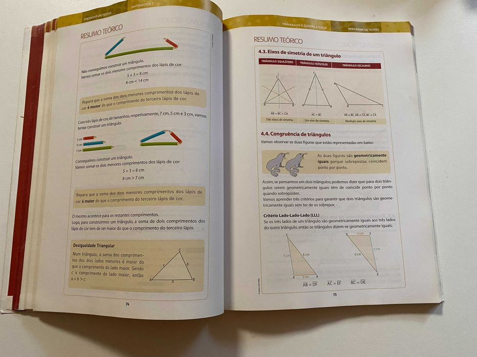 Matemática 7, manual, 7º ano, oferta livro "Preparar os testes"