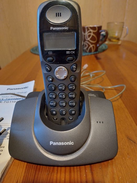 Telefon stacjonarny. Panasonic.