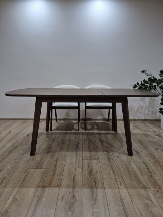 Stół dębowy (lite drewno) - rozkładany, styl nowoczesny, loft