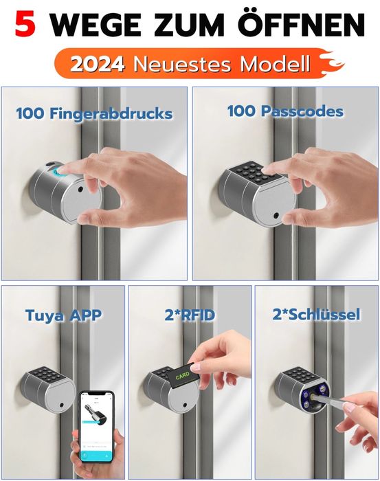 Zamek do drzwi Na odcisk palca