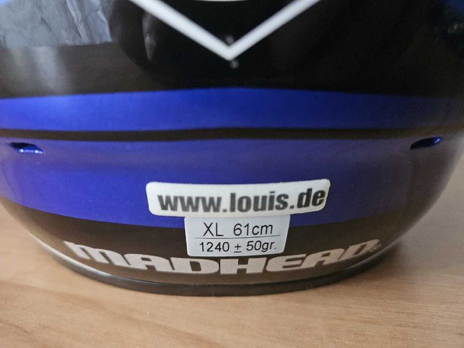Kask cross/enduro Madhead AFR XL 61 cm + pudełko | Stan bardzo dobry