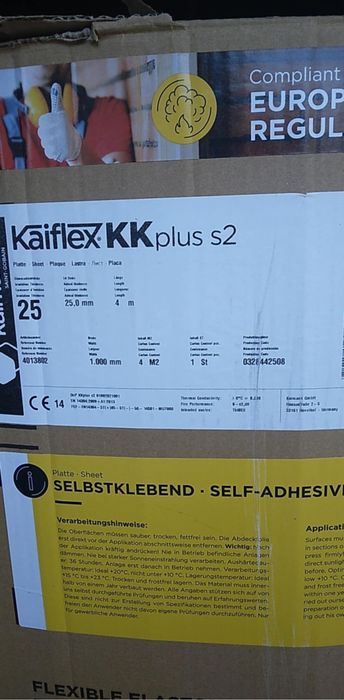 Armacell Armaflex izolacja rurowa Kaimann 19mm 25mm  mata samoprzylepna akustyczna kamper wygluszenie ocieplenie