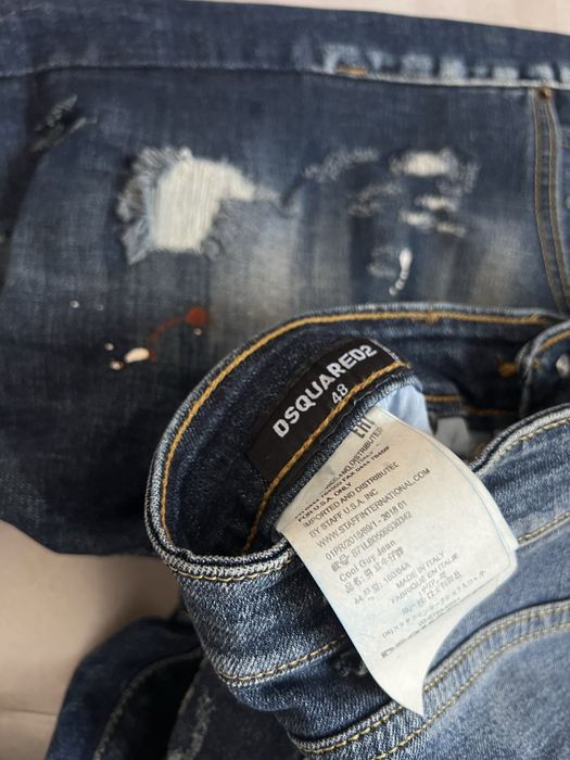 Штаны  DSQUARED2 SLIM FIT дискваред слим фит дрип