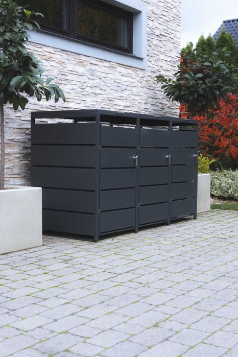 Zabudowa Koszy Na Śmieci 3x240L Obudowa Wiata Śmietnikowa Garaż+GRATIS