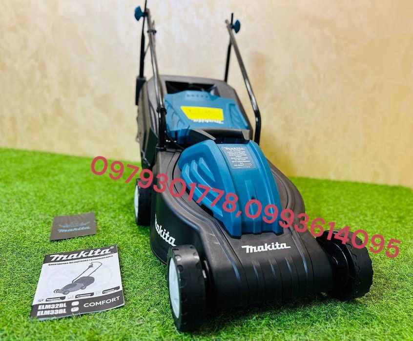 Електрична Безщіткова Газонокосилка Makita ELM33BL Косарка 2.5кВт 33см