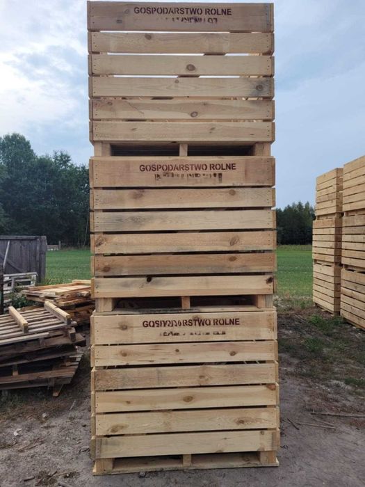 Skrzyniopalety, skrzynie na jabłka - producent