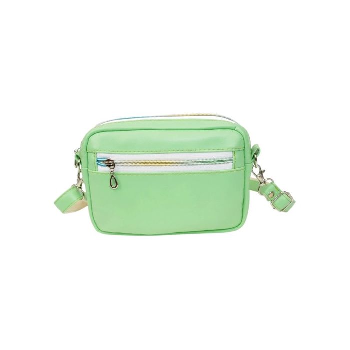 Mini Torebka Box z Ekoskóry z Kolorowymi Motylami w Pastelach