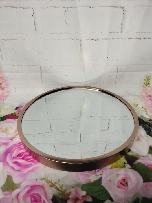 Lustro ścienne średnica około 29 cm