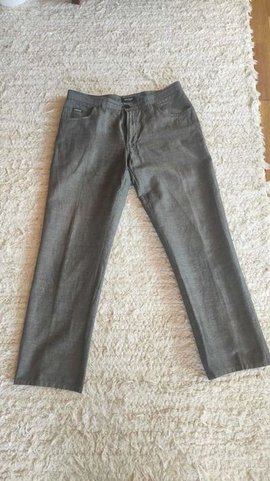 Spodnie lniane męskie