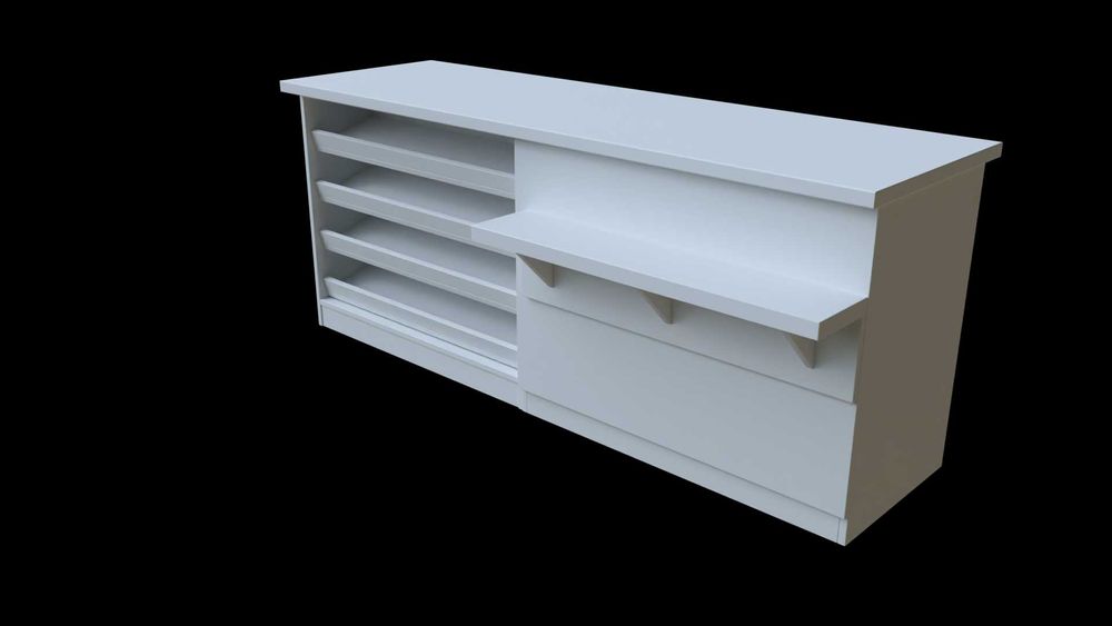 Lada sklepowa sprzedażowa lady sklepowe Regał sklepowy